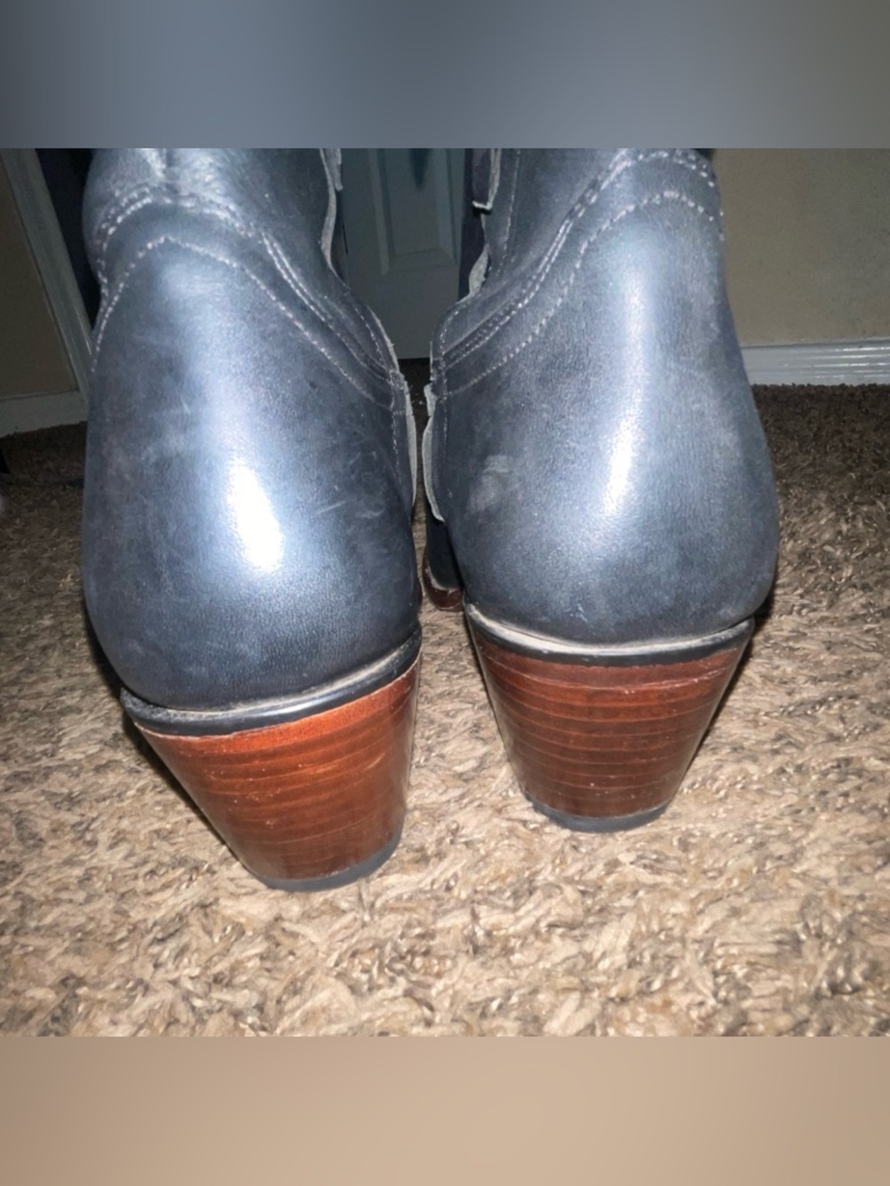 Tecovas The Daisy Scotch Western Ankle Boots 10B, Black - Picture 7 of 16